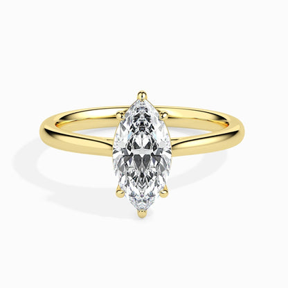 1.0 ct Marquise Shaped D- VVS Lab Grown Diamond Solitaire Engagement Ring