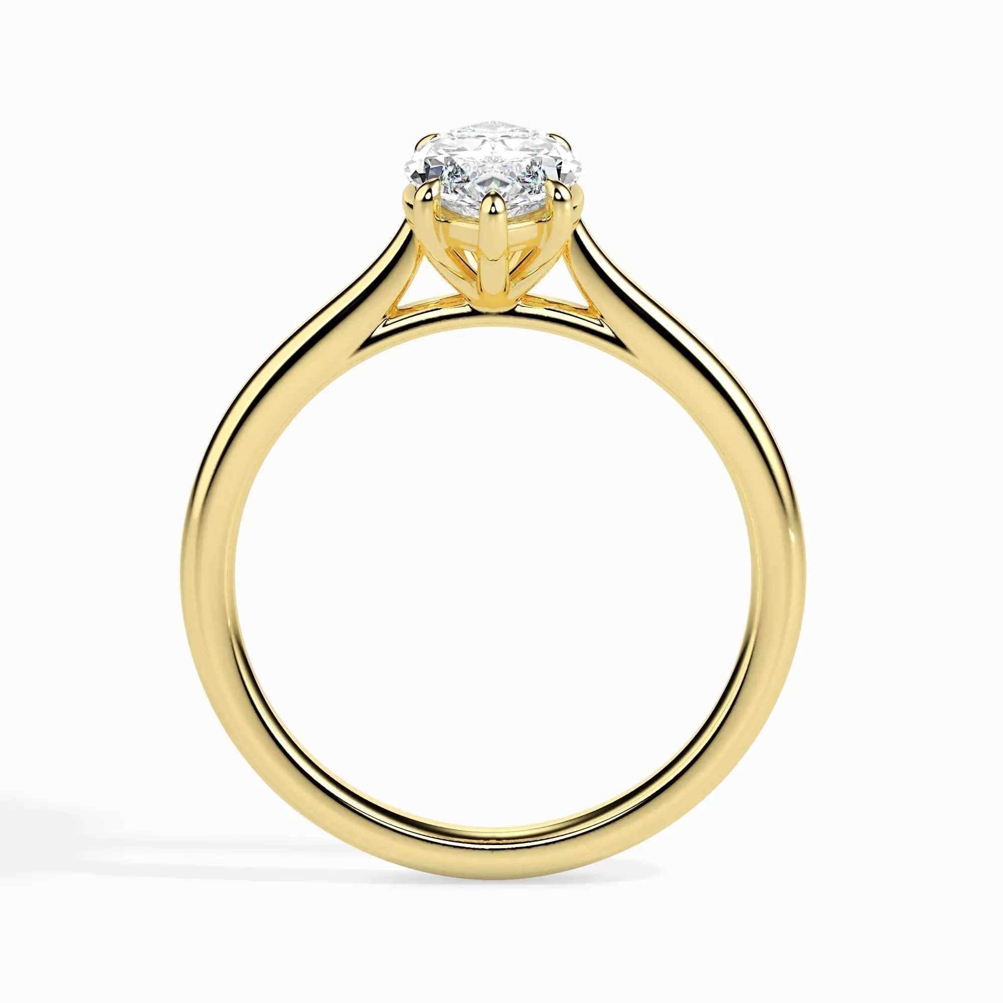 1.0 ct Marquise Shaped D- VVS Lab Grown Diamond Solitaire Engagement Ring