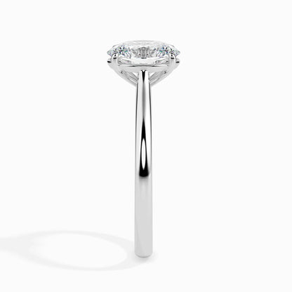1.0 ct Oval D- VVS Lab Grown Diamond Solitaire Engagement Ring