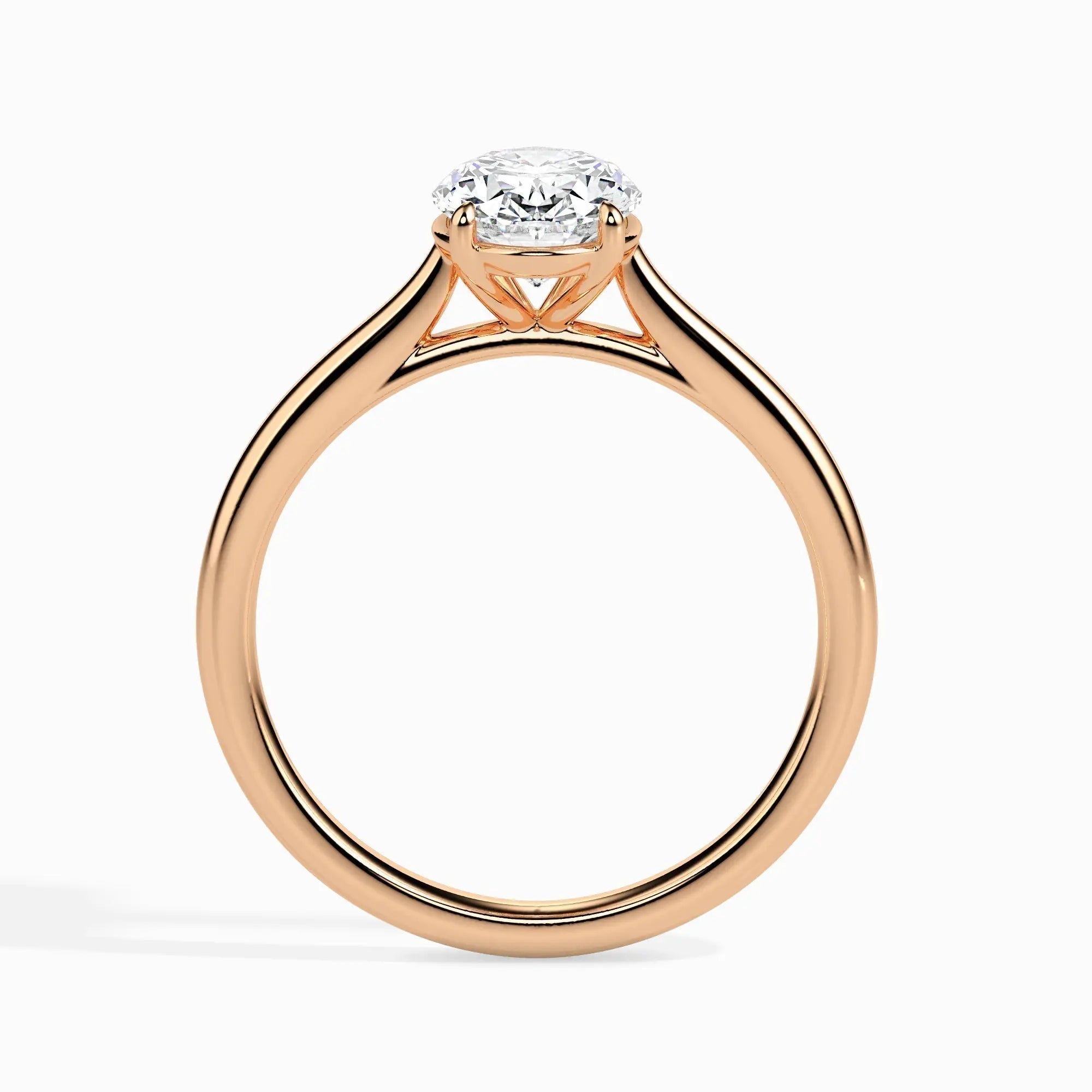 1.0 ct Oval D- VVS Lab Grown Diamond Solitaire Engagement Ring