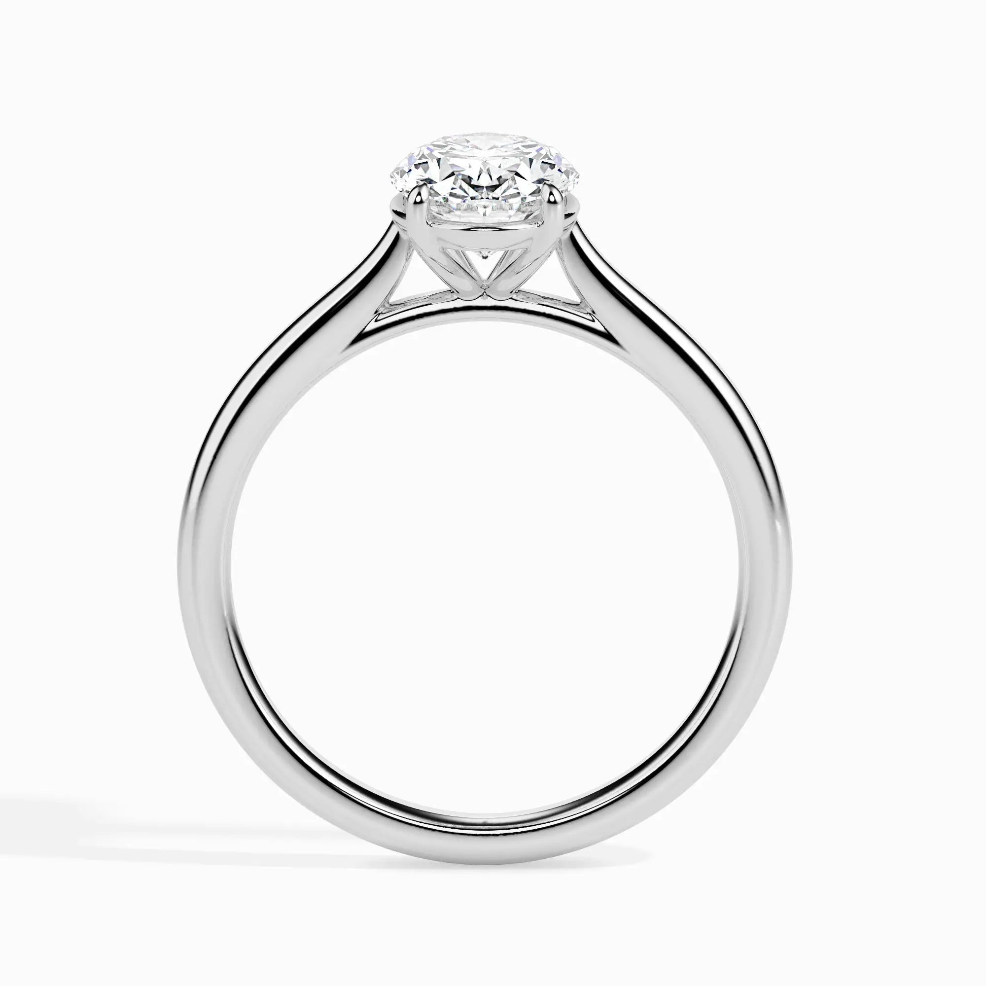1.0 ct Oval D- VVS Lab Grown Diamond Solitaire Engagement Ring