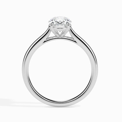 1.0 ct Oval D- VVS Lab Grown Diamond Solitaire Engagement Ring