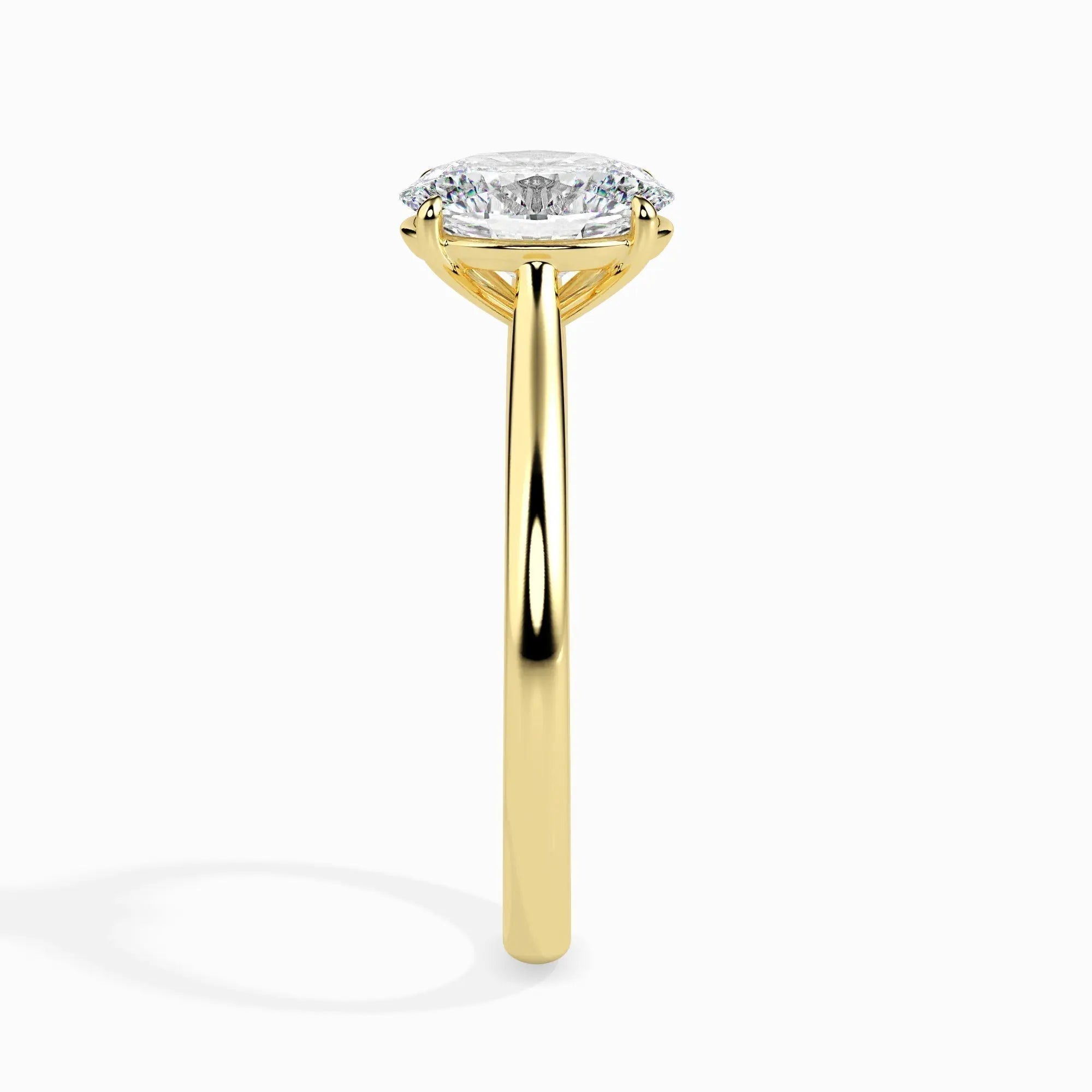 1.0 ct Oval D- VVS Lab Grown Diamond Solitaire Engagement Ring