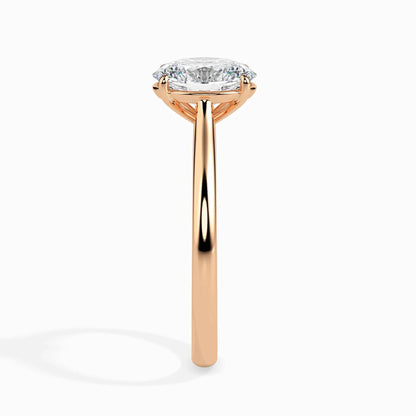 1.0 ct Oval D- VVS Lab Grown Diamond Solitaire Engagement Ring