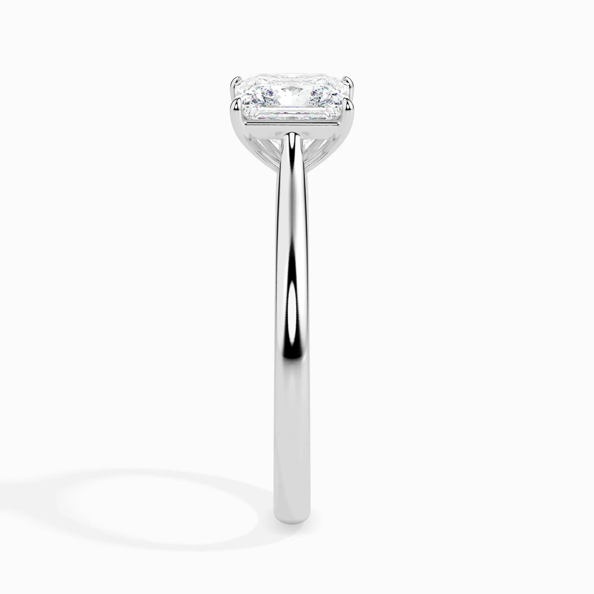 1.0 ct Princess D- VVS Lab Grown Diamond Solitaire Engagement Ring
