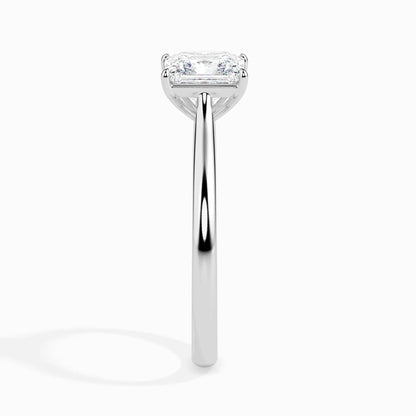 1.0 ct Princess D- VVS Lab Grown Diamond Solitaire Engagement Ring