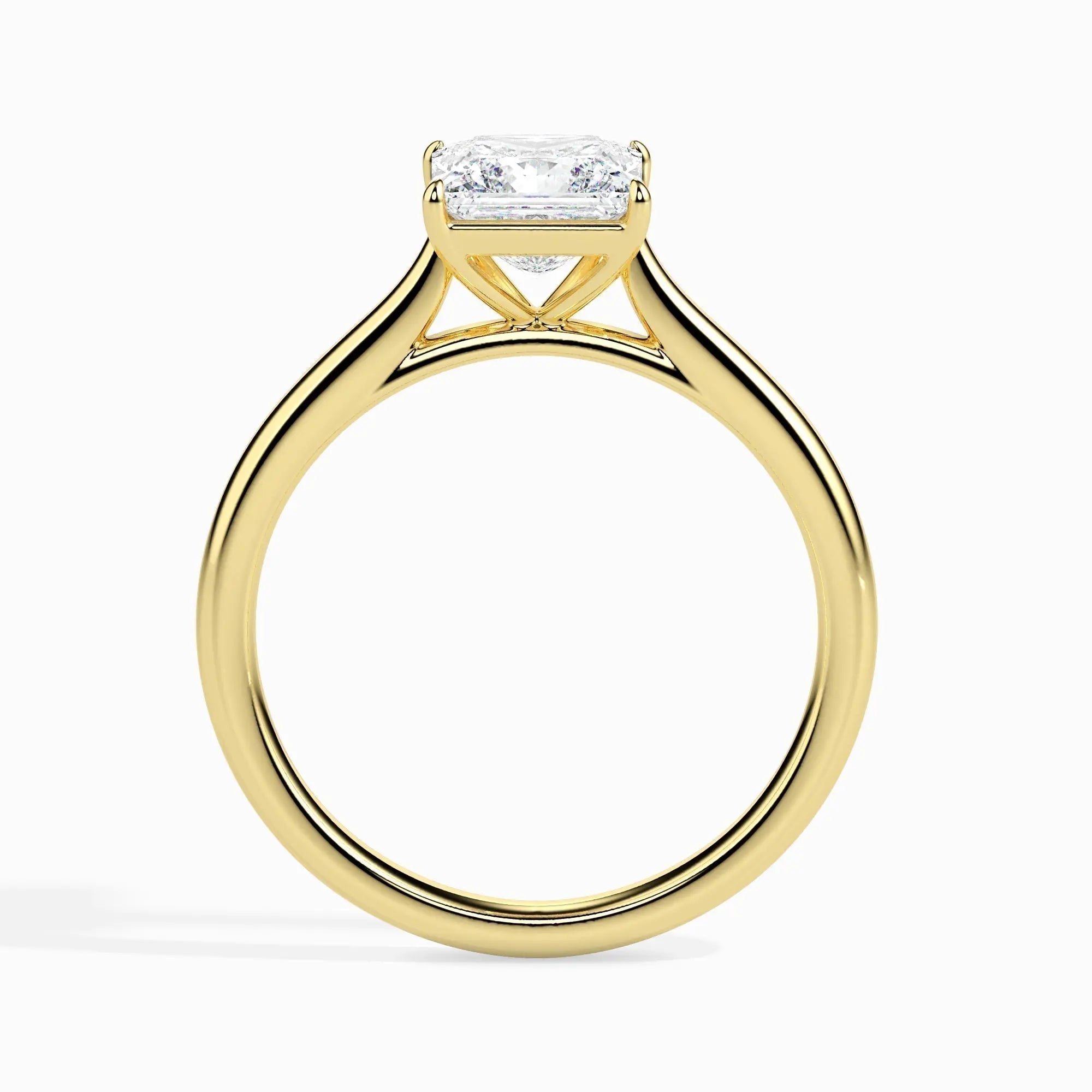 1.0 ct Princess D- VVS Lab Grown Diamond Solitaire Engagement Ring