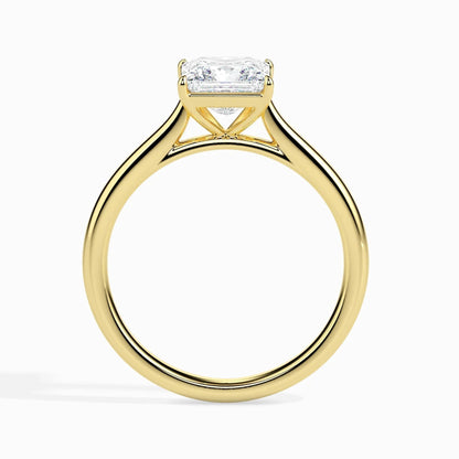 1.0 ct Princess D- VVS Lab Grown Diamond Solitaire Engagement Ring