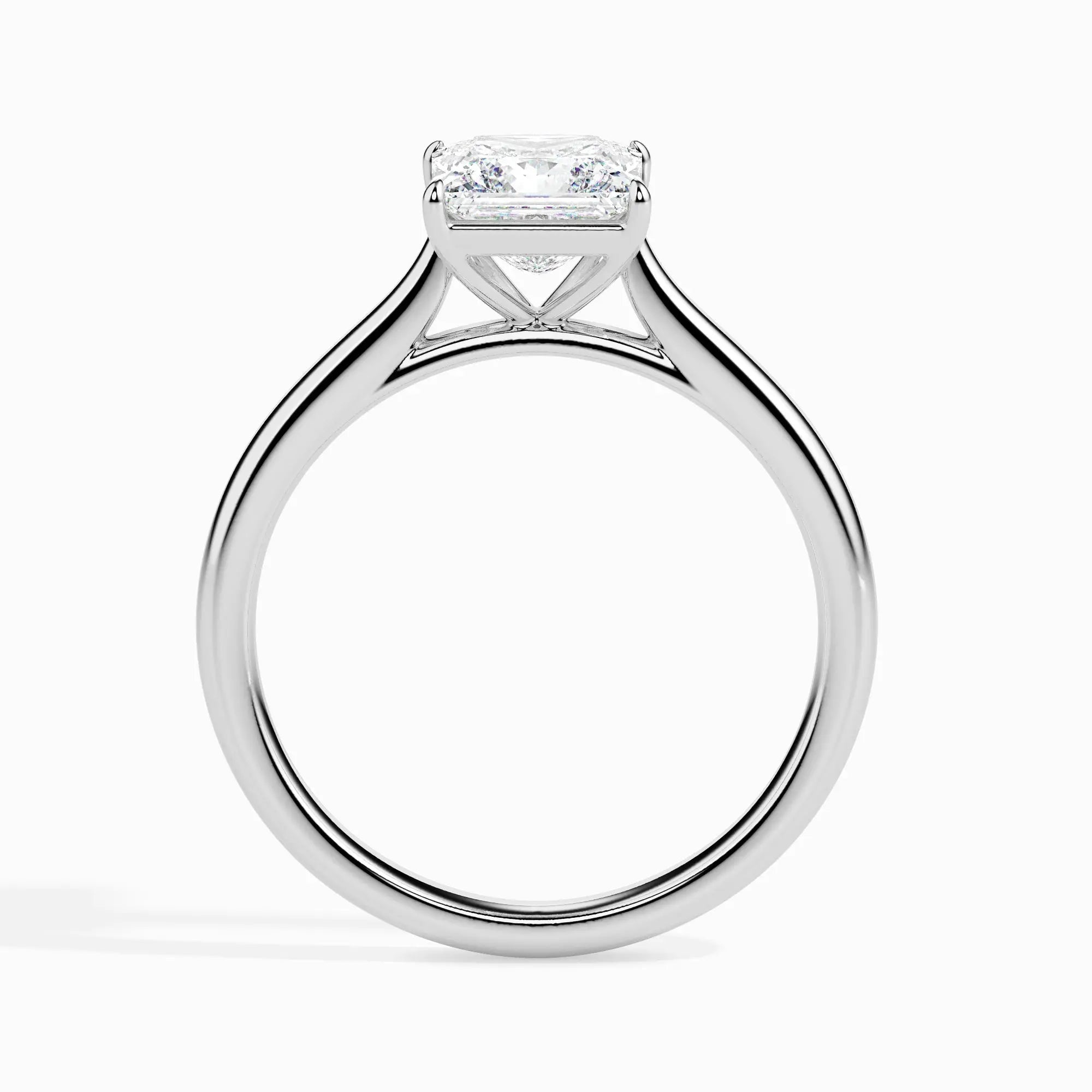 1.0 ct Princess D- VVS Lab Grown Diamond Solitaire Engagement Ring