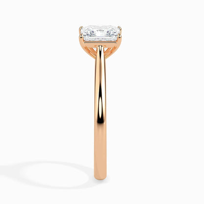 1.0 ct Princess D- VVS Lab Grown Diamond Solitaire Engagement Ring