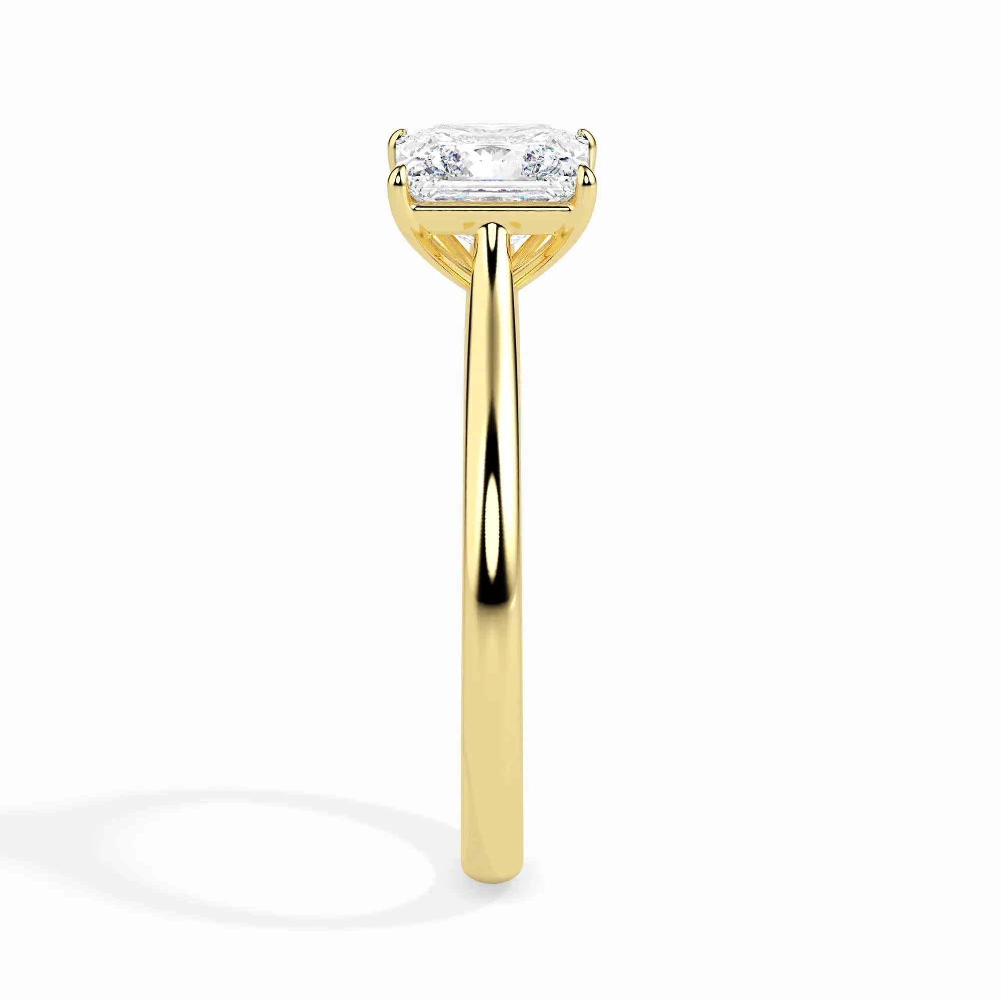 1.0 ct Princess D- VVS Lab Grown Diamond Solitaire Engagement Ring