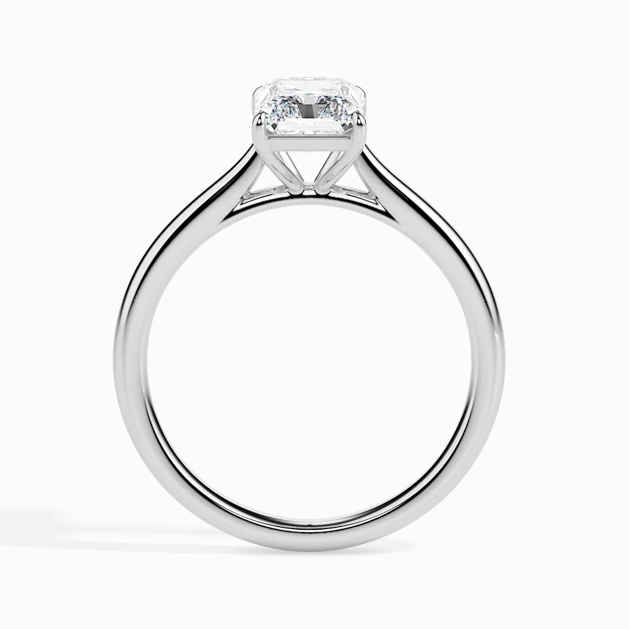 1.0 ct Radiant Cut D- VVS Lab Grown Diamond Solitaire Engagement Ring
