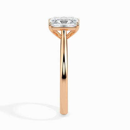 1.0 ct Radiant Cut D- VVS Lab Grown Diamond Solitaire Engagement Ring