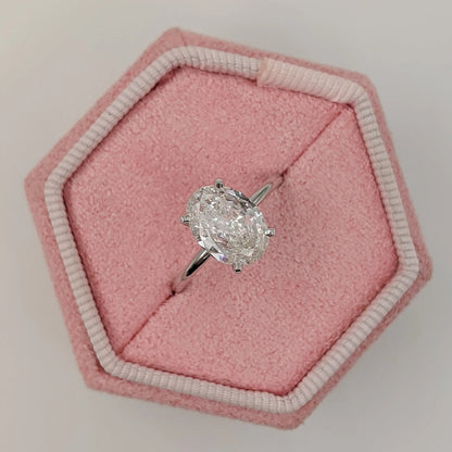 2.0 ct Oval D- VVS Lab Grown Diamond Solitaire Engagement Ring