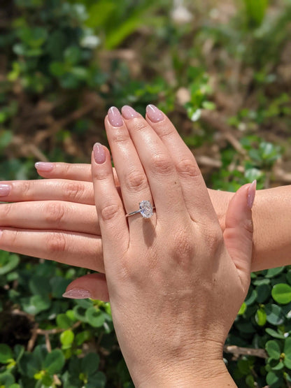 2.0 ct Oval D- VVS Lab Grown Diamond Solitaire Engagement Ring