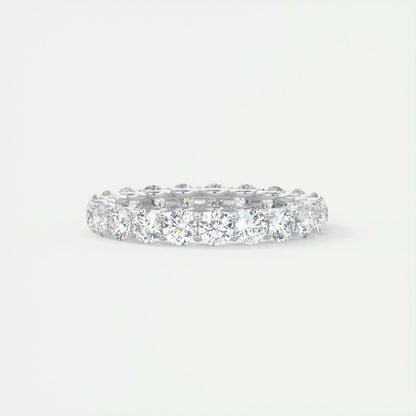 3.0mm Round EF- VVS Lab Grown Diamond Full Eternity Wedding Band