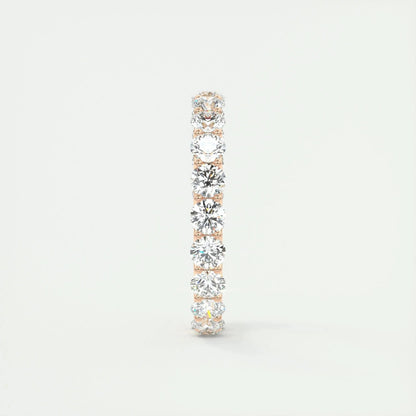 3.0mm Round EF- VVS Lab Grown Diamond Full Eternity Wedding Band