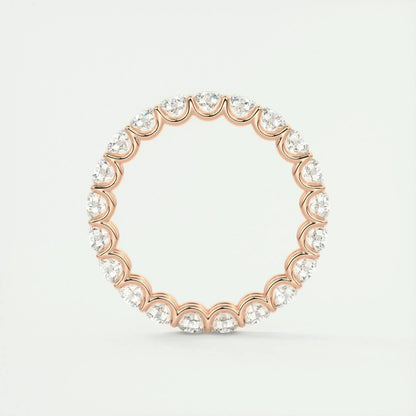 3.0mm Round EF- VVS Lab Grown Diamond Full Eternity Wedding Band
