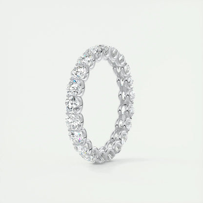 3.0mm Round EF- VVS Lab Grown Diamond Full Eternity Wedding Band