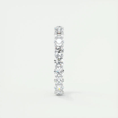 3.0mm Round EF- VVS Lab Grown Diamond Full Eternity Wedding Band