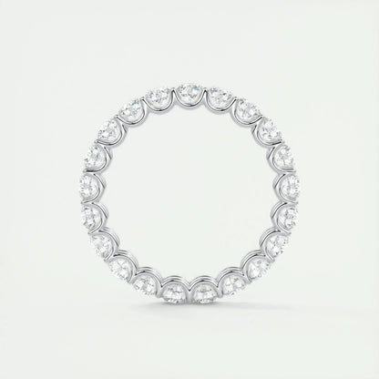 3.0mm Round EF- VVS Lab Grown Diamond Full Eternity Wedding Band