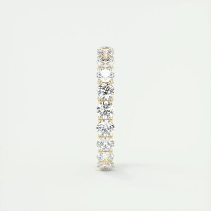 3.0mm Round EF- VVS Lab Grown Diamond Full Eternity Wedding Band