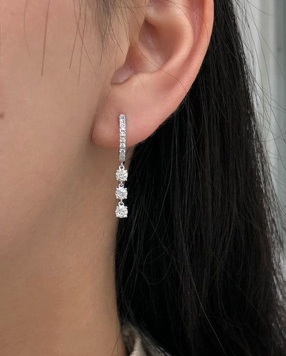 2.50CT Round D-VVS Lab Grown Diamond Earrings