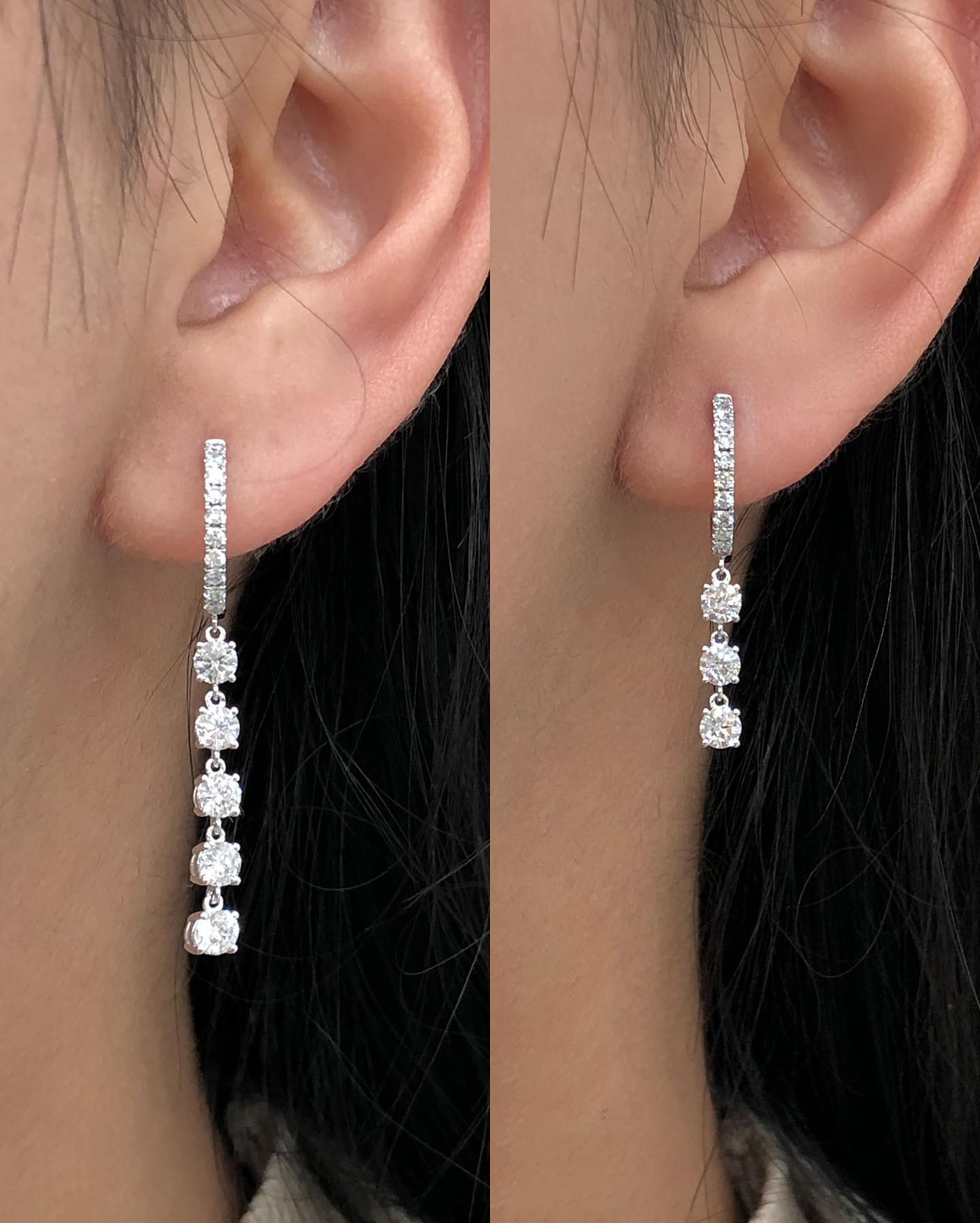 2.50CT Round D-VVS Lab Grown Diamond Earrings
