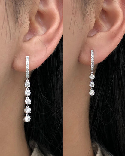 2.50CT Round D-VVS Lab Grown Diamond Earrings