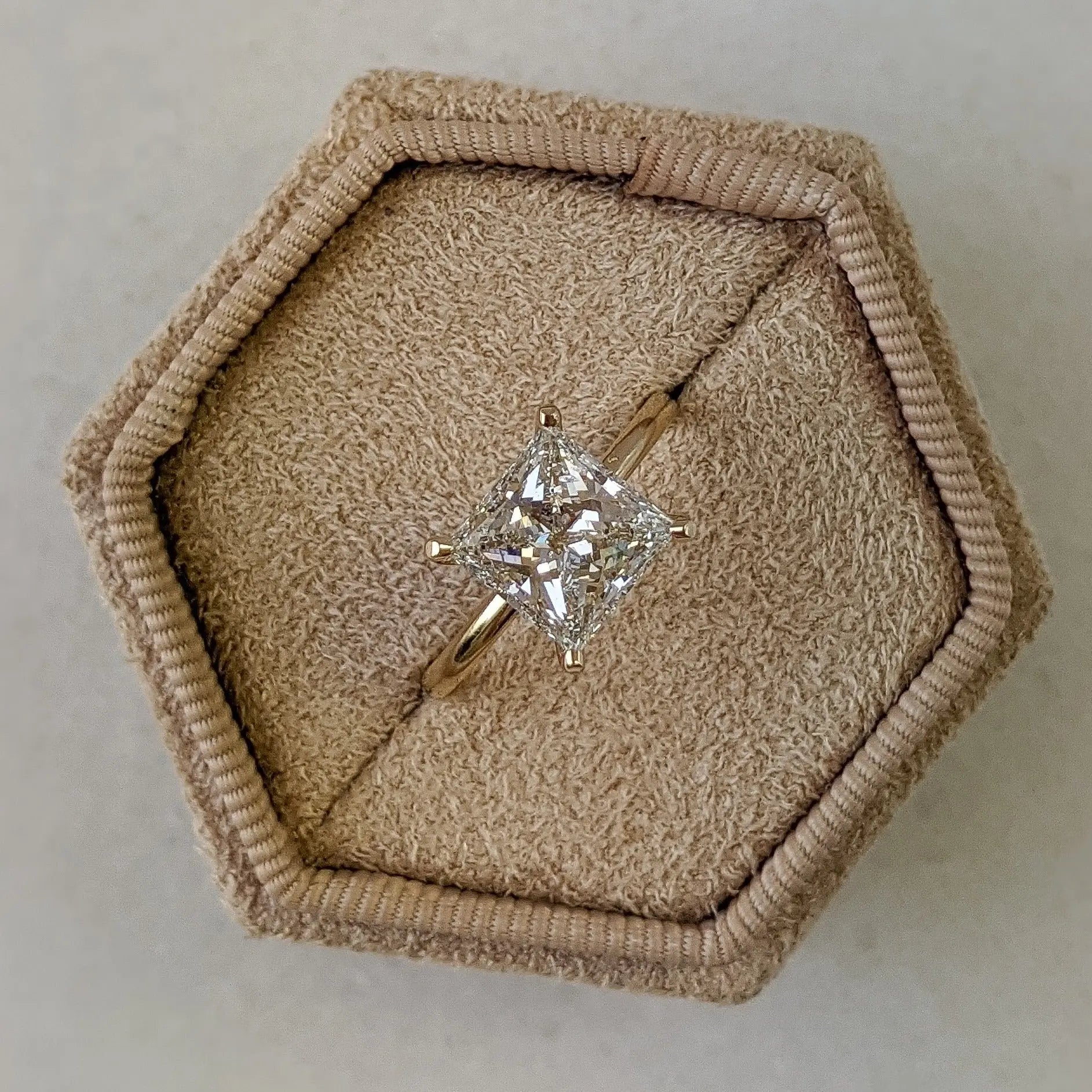 2.50 ct Princess D-VVS Lab Grown Diamond Solitaire Engagement Ring