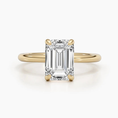 2.50 ct Emerald D-VVS Solitaire Lab Grown Diamond Engagement Ring