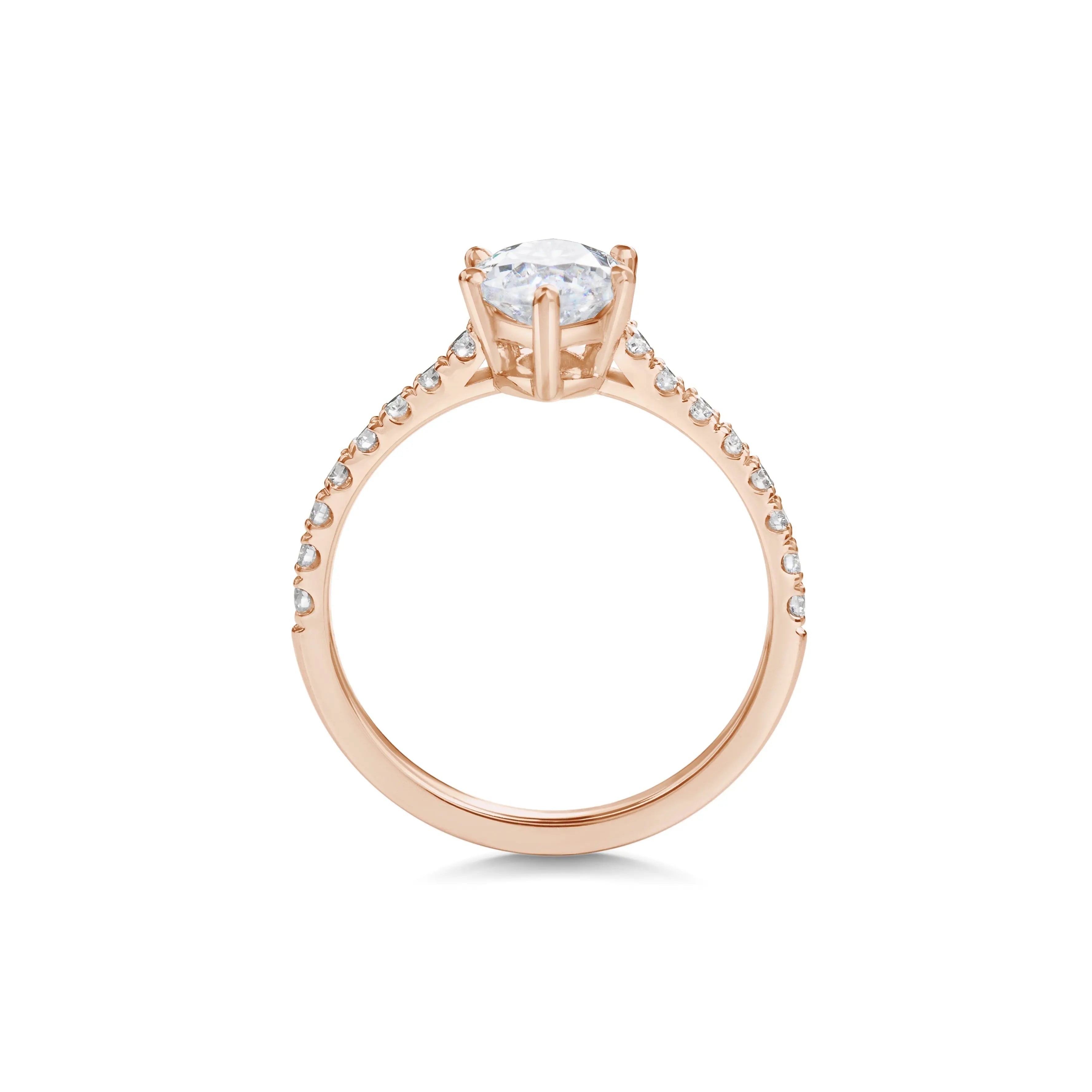 2.0 ct Marquise Cut Lab Grown Diamond Pave Engagement Ring