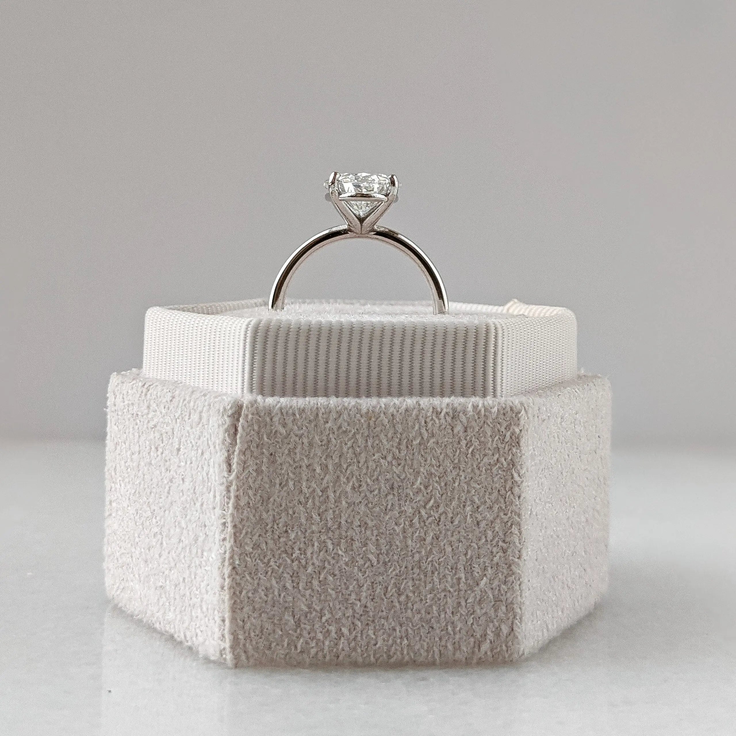 3.0 ct Oval D- VVS Lab Grown Diamond Solitaire Engagement Ring