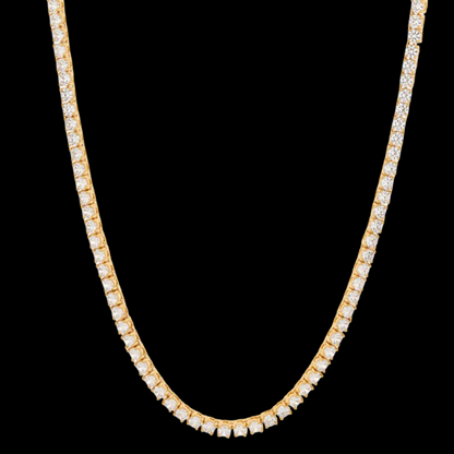 Trending Tennis 1 CT Round Cut Moissanite VVS Diamond Luxury Chain
