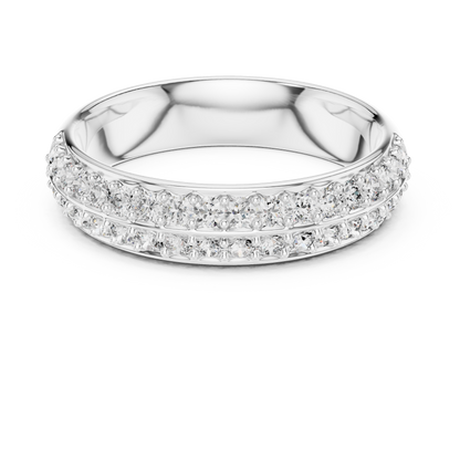 Round Cut Lab Grown Diamond Simple Band Unisex Ring