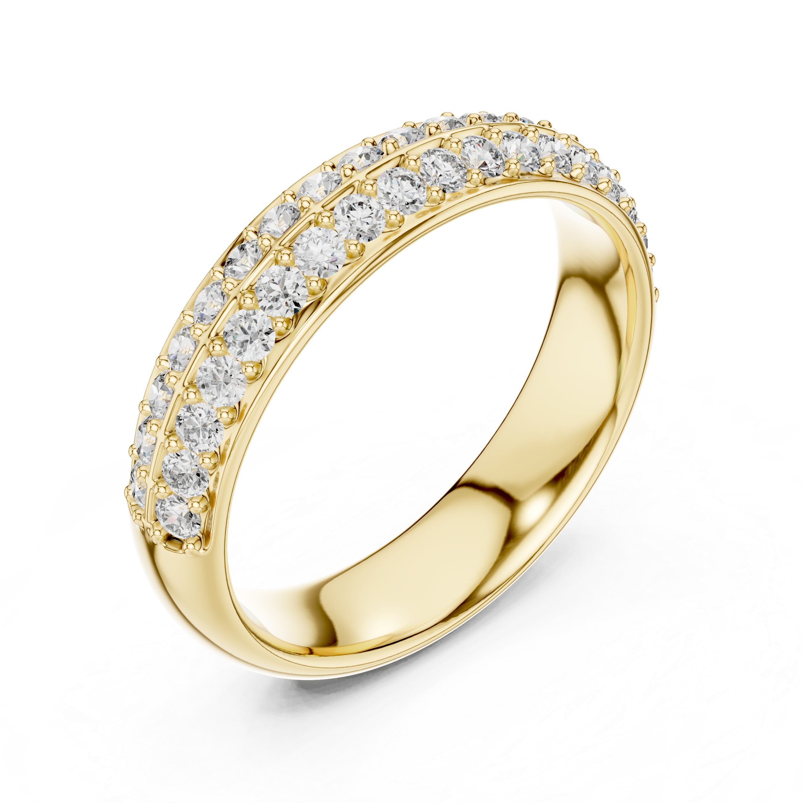 Round Cut Lab Grown Diamond Simple Band Unisex Ring