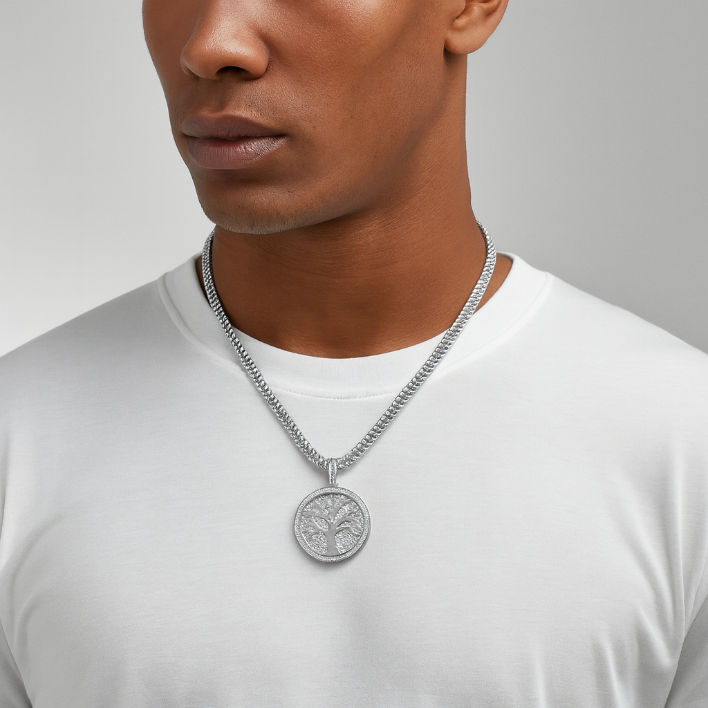 Tree of Life VVS Moissanite Diamond Custom Design Pendant