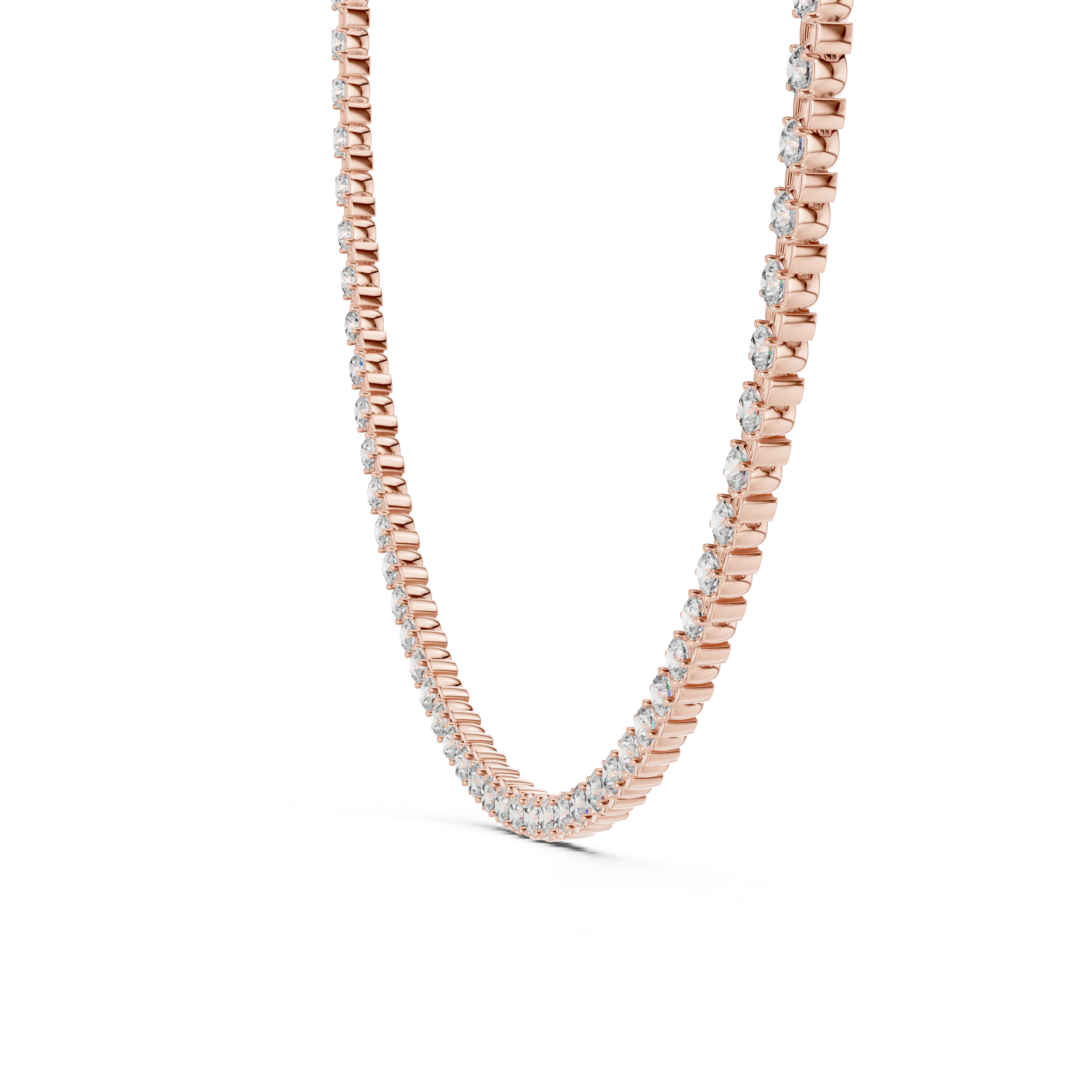 Round 1.0 CT Moissanite VVS Diamond Tennis Luxury Chain