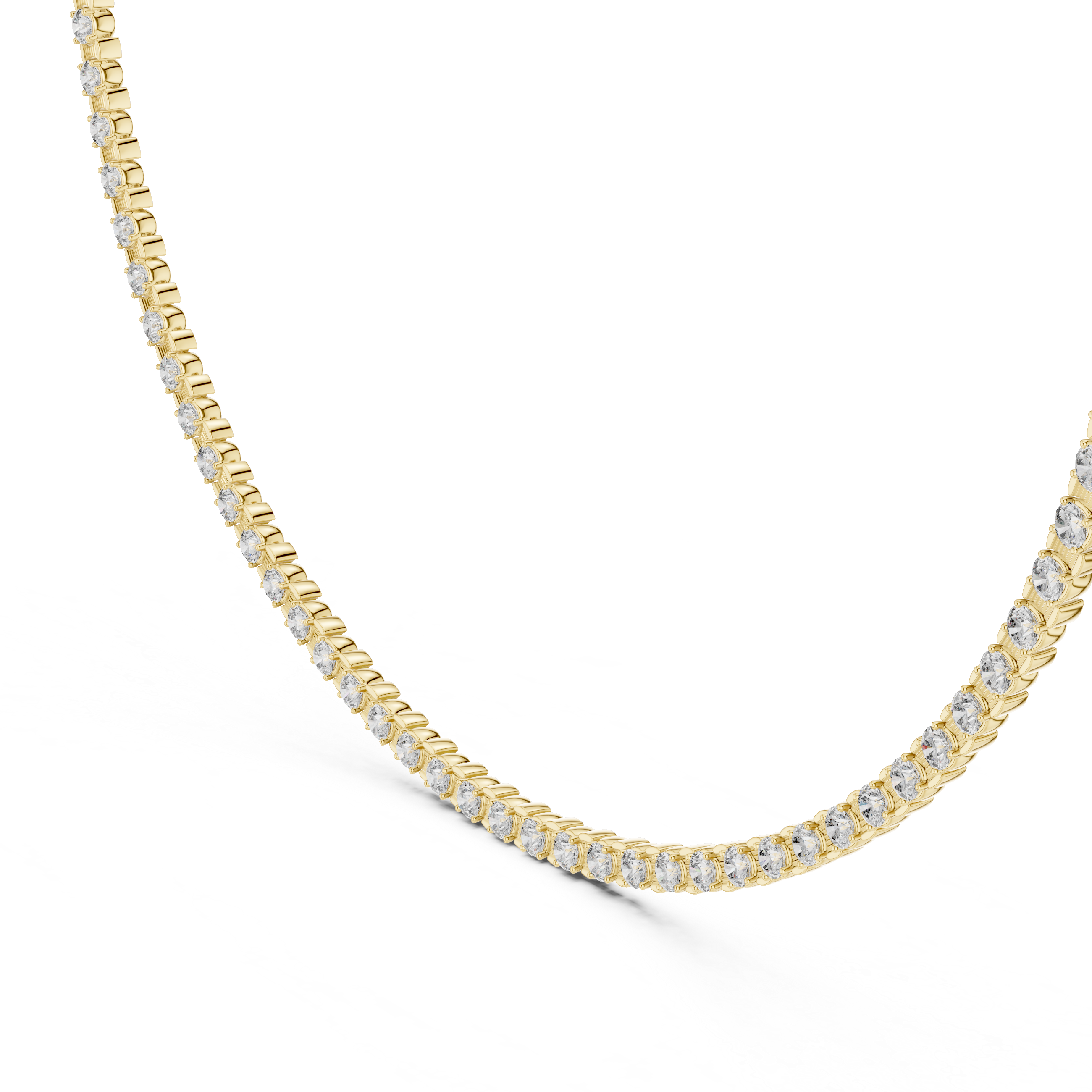 Round 1.0 CT Moissanite VVS Diamond Tennis Luxury Chain