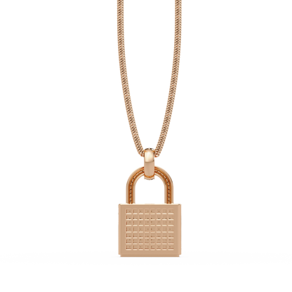 3 Ct vvs  Moissanite Diamond Lock Men's  Pendant