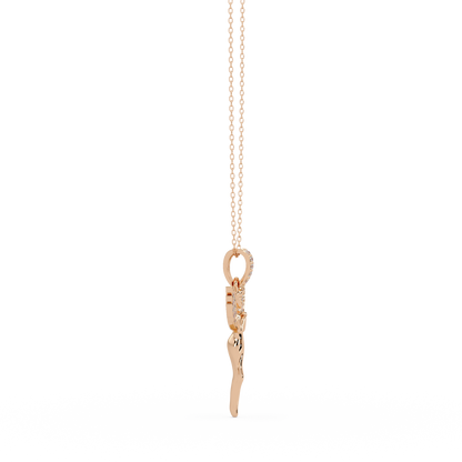 Angel Wings vvs Moissanite Diamond Pendant