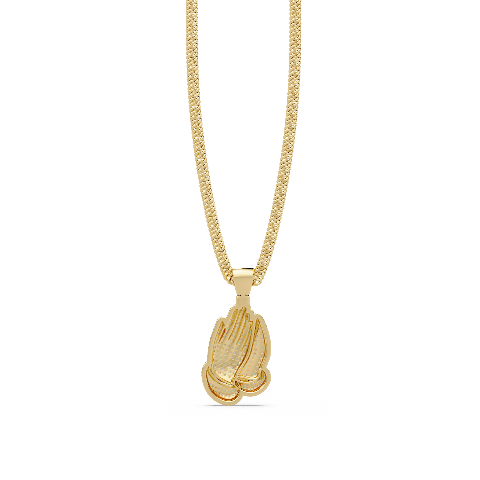 VVS Moissanite Diamond Hand Gesture Custom Design Pendant