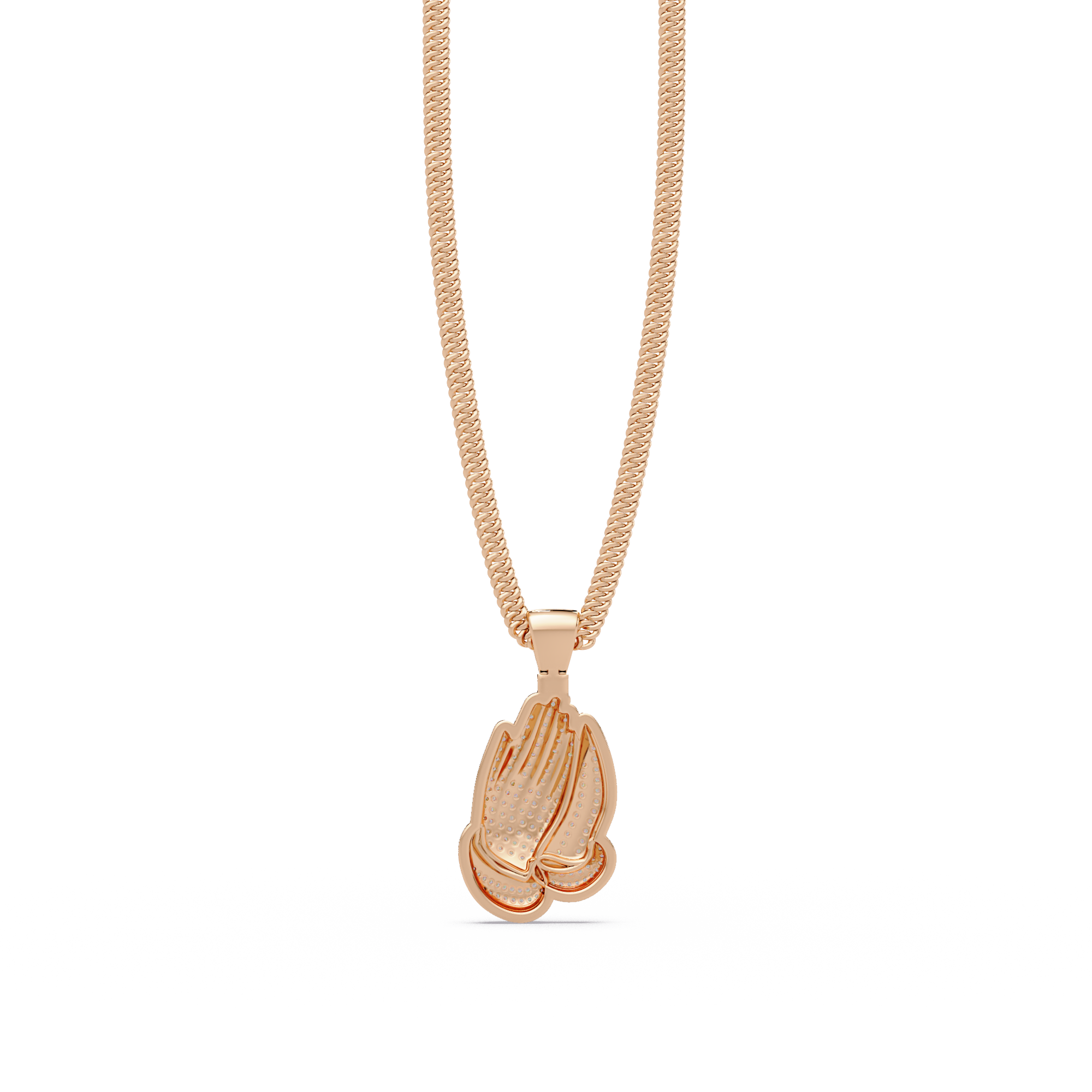 VVS Moissanite Diamond Hand Gesture Custom Design Pendant