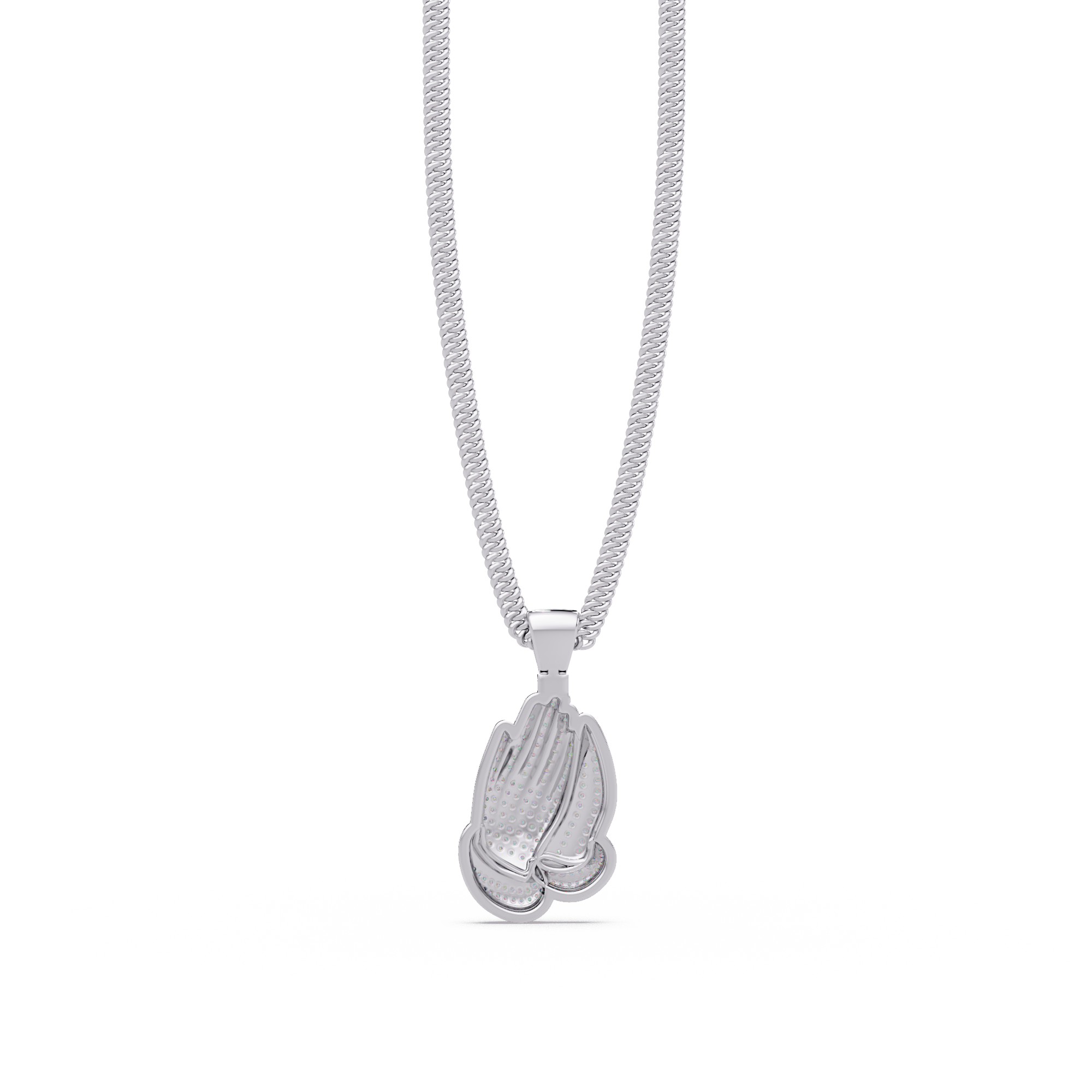 VVS Moissanite Diamond Hand Gesture Custom Design Pendant