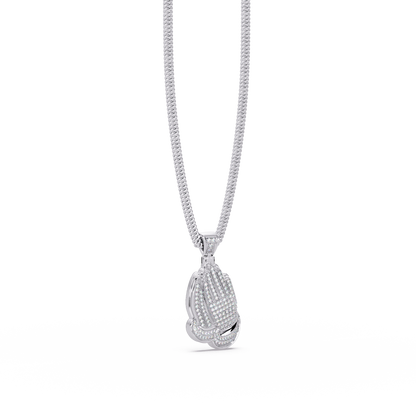 VVS Moissanite Diamond Hand Gesture Custom Design Pendant