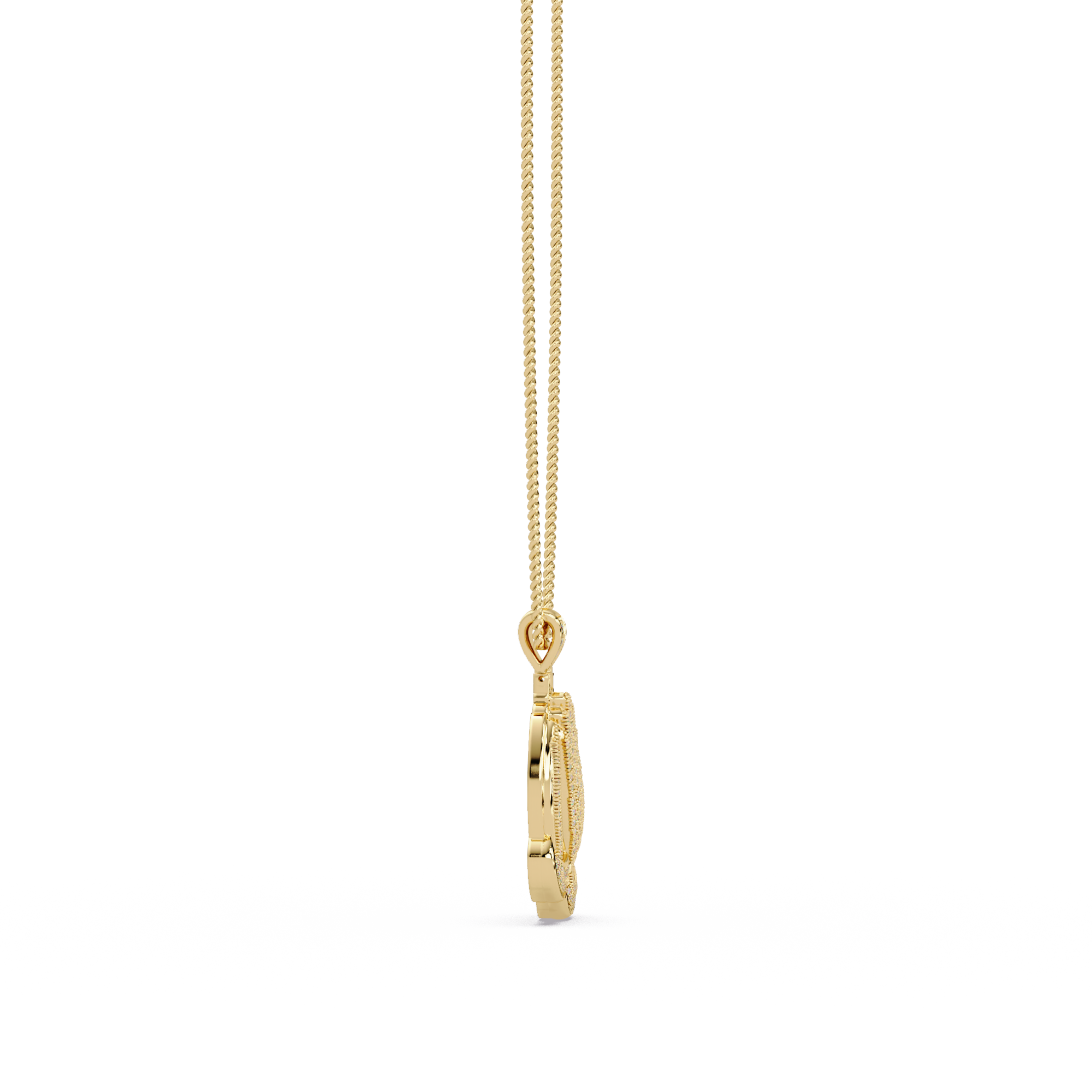VVS Moissanite Diamond Hand Gesture Custom Design Pendant