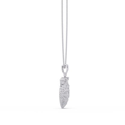 Crown Lion Head VVS Moissanite Diamond Statement Pendant