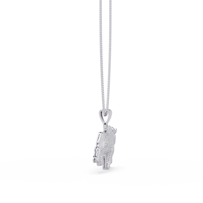 Majestic Ox VVS Moissanite Diamond Animal Love  Pendant