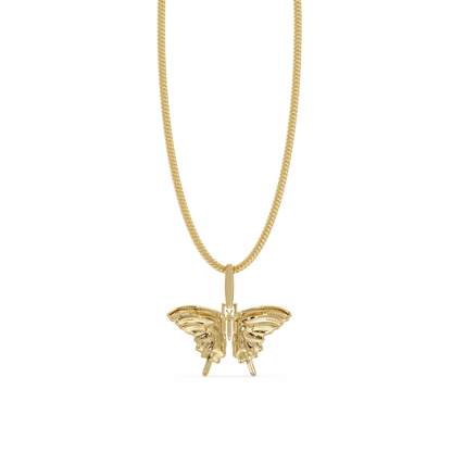 Butterfly VVS Moissanite Diamond Pendant Necklace