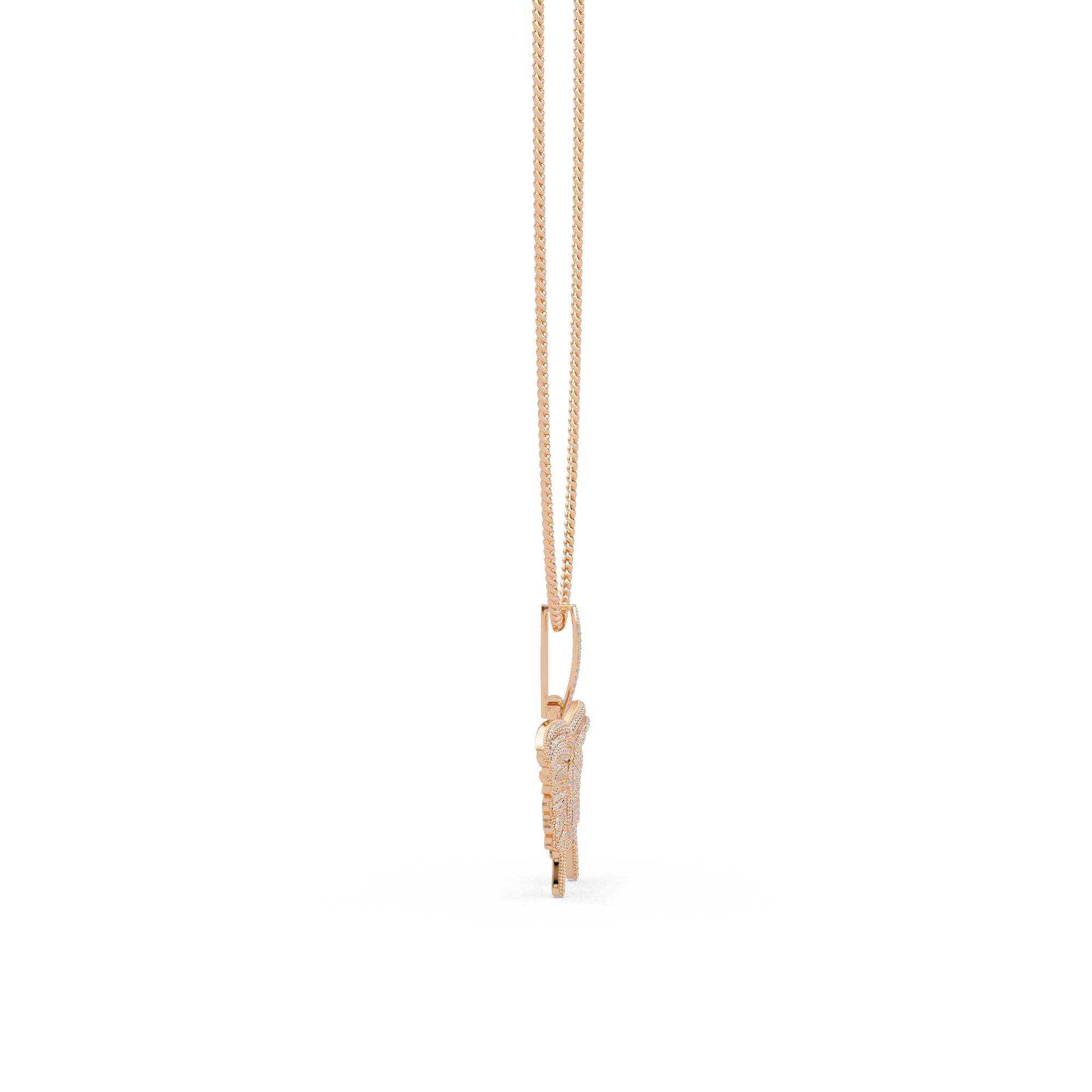 Butterfly VVS Moissanite Diamond Pendant Necklace